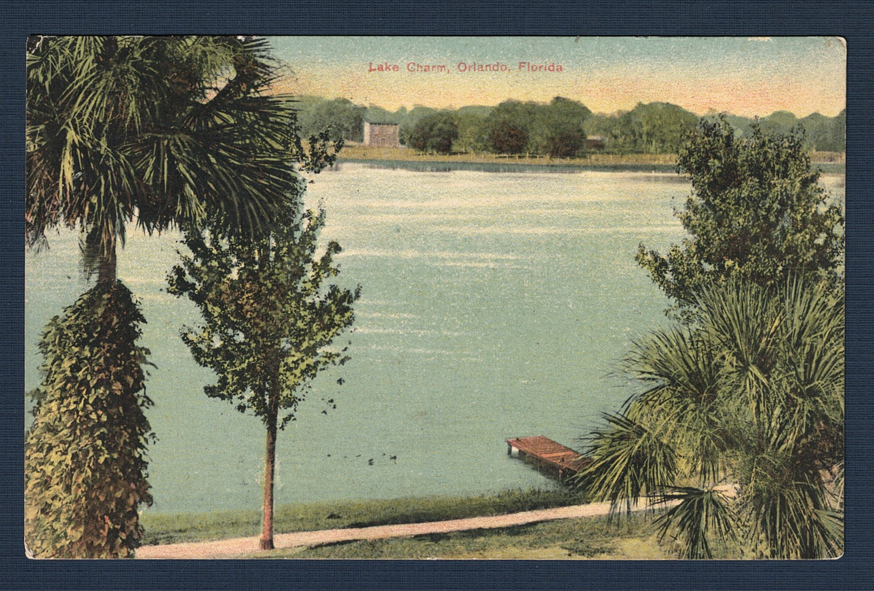 Lake Charm Canoe Post Card